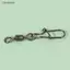Ziyulinyuk 100 cái / hộp Đầu nối câu cá bằng thép không gỉ Pin 4 # 6 # 8#10#12# Vòng bi lăn xoay với phụ kiện thu hút móc câu cá VN