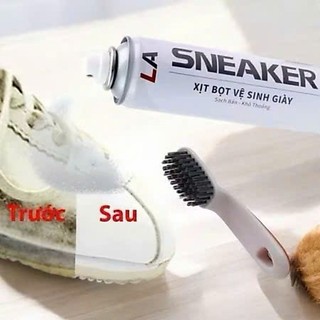 Chai Xịt Tạo Bọt Vệ Sinh Giày SNEAKER 300ml, Bình Xịt Tuyết Làm Trắng Giày Dép, giặt khô,khử mùi, .