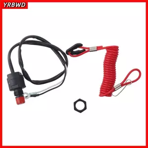 Công tắc dừng khẩn cấp YRBWD, Công tắc diệt thuyền bằng đồng thau ABS, Cao su Polyurethane đáng tin cậy 6E9-82575-09 Dành cho Yamaha Outboard 15HP