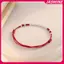 JASMINE Luy Tre Handmade Bện Dây Đỏ Vòng Tay Cho Cặp Đôi Nữ Vòng Tay Có Thể Điều Chỉnh Dành Cho Người Bạn Thân Người Yêu Quà Tặng JASMINE