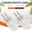 4 220V 35W G5, nguồn điện 3 pin bóng đèn halogen kép màu trắng ấm