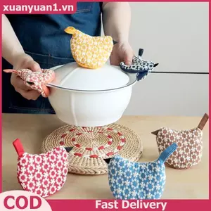 XUAN Chịu Nhiệt Hình Chim Tay Cầm Nồi Có Cotton Mềm Chống Bỏng Tay Bảo Vệ Cho Nhà Bếp Nồi Nấu Chảo VN