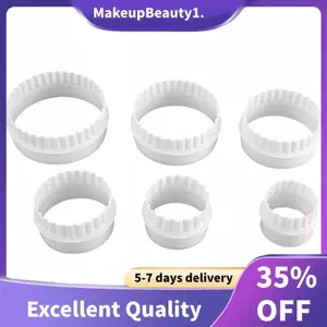 6 Khuôn Đấm Bánh Ngọt Bánh Quy Bánh Kẹo Đường Dán Tròn Cắt