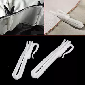 Luckyew 10 Chiếc Rèm Treo Móc Nhẫn Cửa Sổ Nhựa Trắng Rèm Móc Cho Nhà Văn Phòng Rèm Phụ Kiện 7cm / 8.5cm TQ
