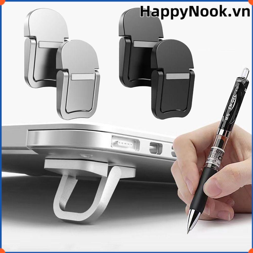 HAPPYNOOK 1 Cặp Giá đỡ máy tính xách tay, Giá đỡ máy tính xách tay vô hình bằng hợp kim nhôm, Hỗ trợ có thể gập lại chống trượt đa năng cho / Dell /
