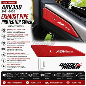 CHO XE HONDA ADV350 2021-2026 Ống xả Tấm chắn nhiệt Bộ giảm thanh Bảo vệ Vỏ ống xả Bảo vệ Phụ kiện xe máy CNC