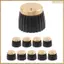Núm khuếch đại AMP đàn Guitar 10x Push-on Đen + Mũ vàng cho bộ khuếch đại