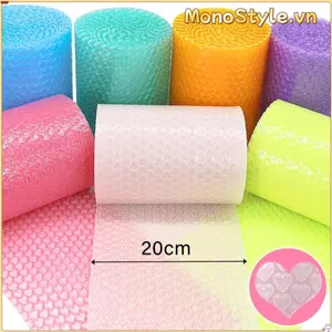 MONOSTYLE Đệm Bao Bì, Đệm Bao Bì Dày Hình Trái Tim Bong Bóng Bọc, Đáng Yêu Chống Sốc 6M Bong Bóng Bọc Túi Trang Trí Tiệc