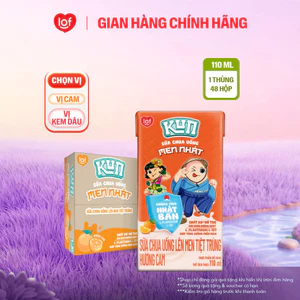 Sữa chua uống KUN thùng 48 hộp x 110ml/180ml chọn vị