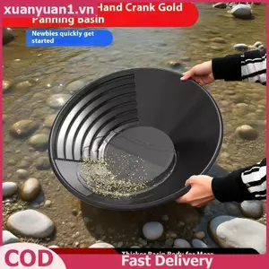 XUAN 1 / 3 / 5 Chiếc Thiết Bị Panning Vàng Rửa Ngoài Trời Chảo Vàng Với Thiết Kế Riffle Công Cụ Triển Vọng Bền Đẹp Để Khai Thác Vàng Phát Hiện Kim Loại Hiệu Quả VN