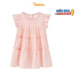 Đầm thô ngắn tay bé gái Rabity 950.127