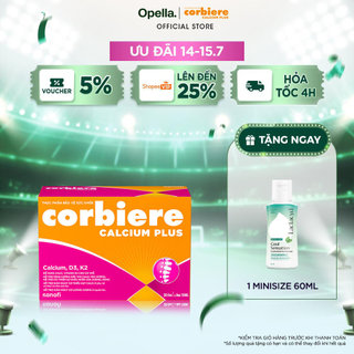 Thực phẩm bảo vệ sức khỏe Corbiere Calcium Plus Mới - Canxi hữu cơ + D3 + K2