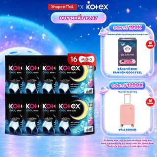 Combo 2/Combo 4/Băng vệ sinh Kotex Dạng Quần Cool cỡ M/L 2 Miếng
