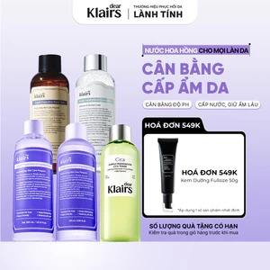 Nước hoa hồng Dear, Klairs Supple Preparation Toner dưỡng sáng cấp ẩm lành tính [FS]