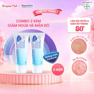 Combo 2 Kem dưỡng bôi hỗ trợ giảm ngứa, mẩn đỏ do da khô, viêm da cơ địa chàm/eczema BEPANTHEN Itch Relief Cream 20g