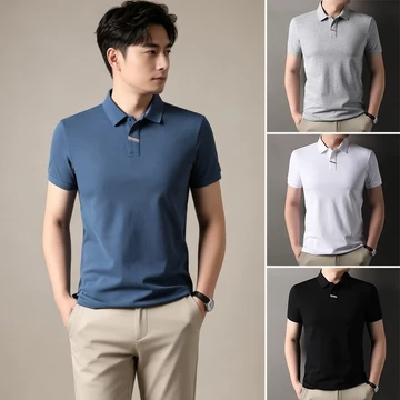Áo Polo Nam Trơn Oversize Polo Áo Nam Cổ Áo Polo Áo Sơ Mi Cho Nam Cổ Điển Áo Sơ Mi Tay Ngắn 4 Màu