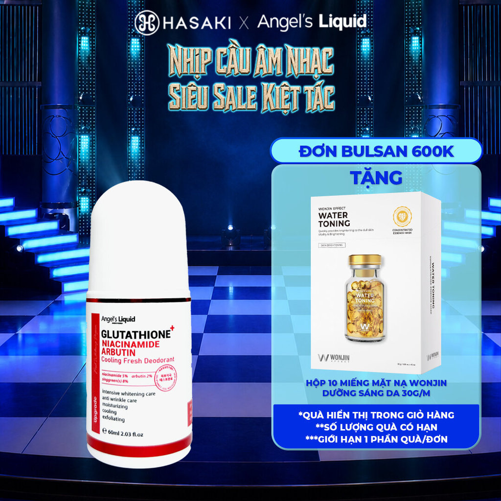 Lăn Nách Angel's Liquid Mờ Thâm, Dưỡng Sáng Mát Lạnh 60ml