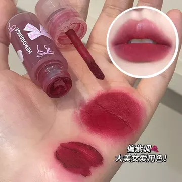 HERORANGE ~ Dễ Thương Ngọt Ngào Mềm Mờ Son Bóng Màu Phối Trắng Giữ Trang Điểm Nhung Mờ Làm Sáng Da Môi Bùn Xuyên Biên Giới HR749