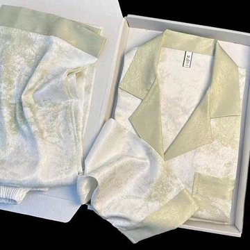 Ngày Nhà Giáo Quà Tặng Cho Vợ Bạn Gái Mẹ Bạn Gái Quà Tặng Sinh Nhật Bé Gái Thực Tế Ice Silk Cao Cấp Bộ Đồ Ngủ Hộp Quà Tặng