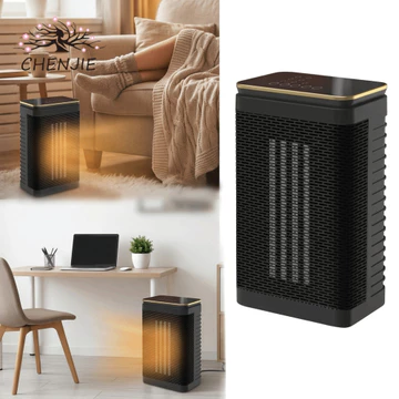Máy sưởi không gian CHENJIE, Làm nóng nhanh Máy sưởi điện hoạt động yên tĩnh, Chức năng dao động gia đình Điều chỉnh 3 tốc độ Điều khiển từ xa Máy sưởi PTC Sử dụng máy tính để bàn
