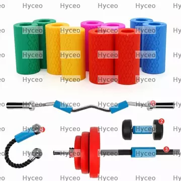 HYCEO 1 Tay Cầm Barbell, Tay Cầm Quả Tạ 2 Inch Chống Trơn Trượt, Tay Cầm Dày Thoải Mái Bao Da Tay Dụng Cụ Sức Mạnh Thanh Cầm Cho Quả Tạ