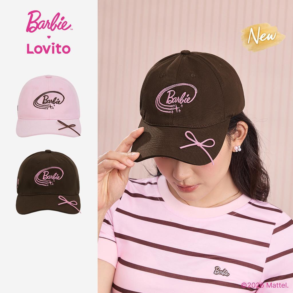 (New Arrival) Barbie™ X Lovito Mũ thường thêu HTBL6PAD042