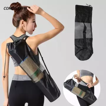COMOWANYW Túi Thảm Tập Yoga, Kéo Dài Cơ Bụng Lưới Thảm Tập Yoga, Đồ Dùng Tập Thể Dục Lưu Trữ Dụng Cụ Thể Thao Tổ Chức Túi Thể Thao Yoga Thoáng Khí Cho Pilates Tập Yoga Thảm Tập Yoga