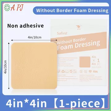 [APJ] Miếng dán vết thương không dính bằng bọt không dính Miếng dán chữa bệnh vô trùng Miếng dán chăm sóc vết thương 10cmx10cm [MỚI]