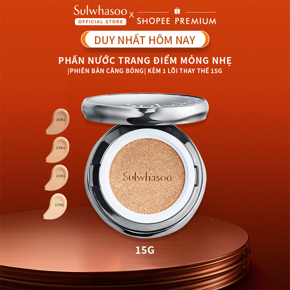 Phấn Nước Trang Điểm Mỏng Nhẹ 15G Kèm 1 Lõi Thay Thế 15G - Sulwhasoo Perfecting Cushion Airy