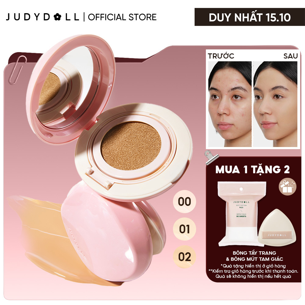 [Tổng Hợp] Phấn Nước Cushion JUDYDOLL Tổng Hợp Dành Cho Mọi Loại Da 12.5g/14g