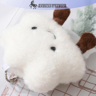 Onetimingfine Hoạt Hình Dễ Thương Mây Trắng Sang Trọng Móc Khóa Mặt Dây Chuyền Chìa Khóa Ch Mềm Búp Bê Đồ Chơi Quà Tặng Cô Gái Ba Lô Phụ Kiện Trang Trí VN