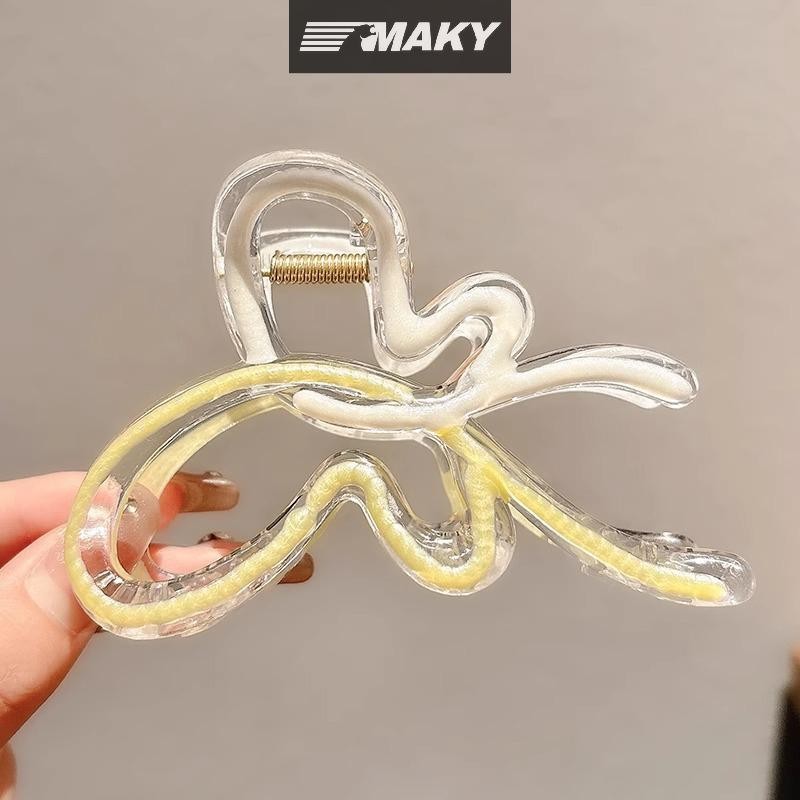 Newwellknownepic Màu Gradient Kẹp Tóc Cho Nữ Hairgrips Acrylic Tóc Móng Vuốt Kẹp Tóc Phụ Kiện Tóc Thanh Lịch Bé Gái Mũ VN