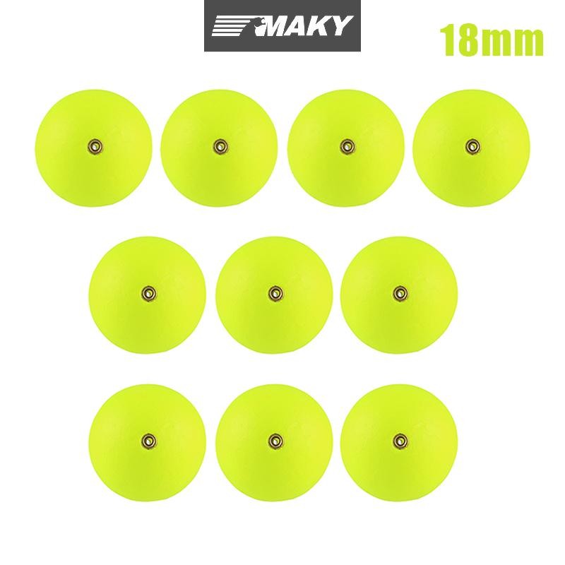 Newwellknownepic 10 Chiếc EPS Phao Bọt Bắt Mắt Đậu Câu Cá Cứng Phao Phao Phao Phao Nổi Ngoài Trời Câu Cá 15mm-36mm VN
