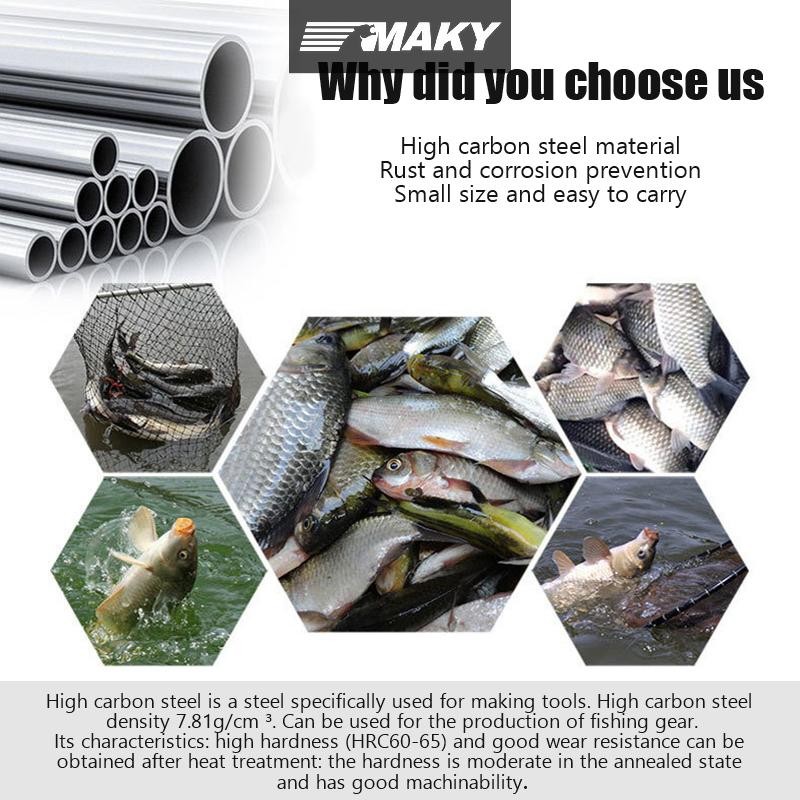 Newwellknownepic Mới 50 Đôi / Túi Móc Câu Cá Thép Carbon Cao Lzu Sắc Nét Crucian Cá Chép Móc Số Lượng Lớn Thiết Bị Câu Cá Ngoài Trời VN