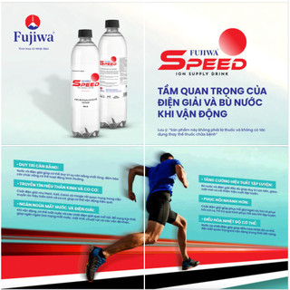 Fujiwa Speed 550ml ION Supply Drink - Nước uống bổ sung ion bù điện giải, bù khoáng dành cho người tập thể thao