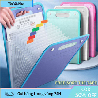 【COD】Túi Đựng Tài Liệu PP Mờ, Thiết Kế 13 Ngăn Tiện Dụng Giúp Lưu Trữ Và Tổ Chức Tài Liệu