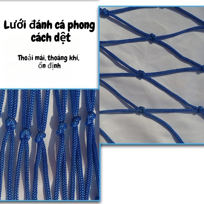 Võng lưới đánh cá ngoài trời, cắm trại cần thiết cho du lịch, mạnh mẽ và bền nhiều màu sắc tùy chọn
