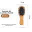 Bàn chải tóc Mini FAVORITEGOODS, Kích thước bỏ túi Giảm bàn chải mái chèo đệm nhỏ, Nóng với lông mềm Bàn chải Detangler răng linh hoạt dành cho nữ Du lịch nam và trẻ em