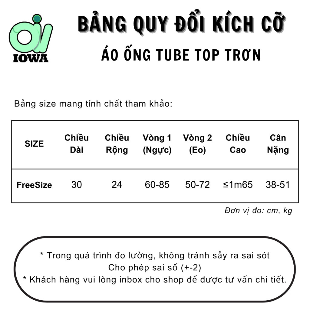 Áo ỐNG TUBE TOP TRƠN Thun Borip Lụa DD34, Áo Thun Quây Nữ Ôm Body Nhiều Màu IOWA