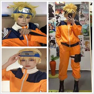 Trang phục cosplay Naruto Uzumaki, đầy đủ đạo cụ, phù hợp sân khấu và biểu diễn
