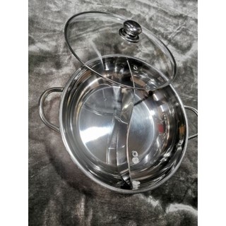 Nồi nấu lẩu 2 ngăn dùng cho mọi loại bếp, chất liệu inox siêu bền - tiện dụng, đa năng
