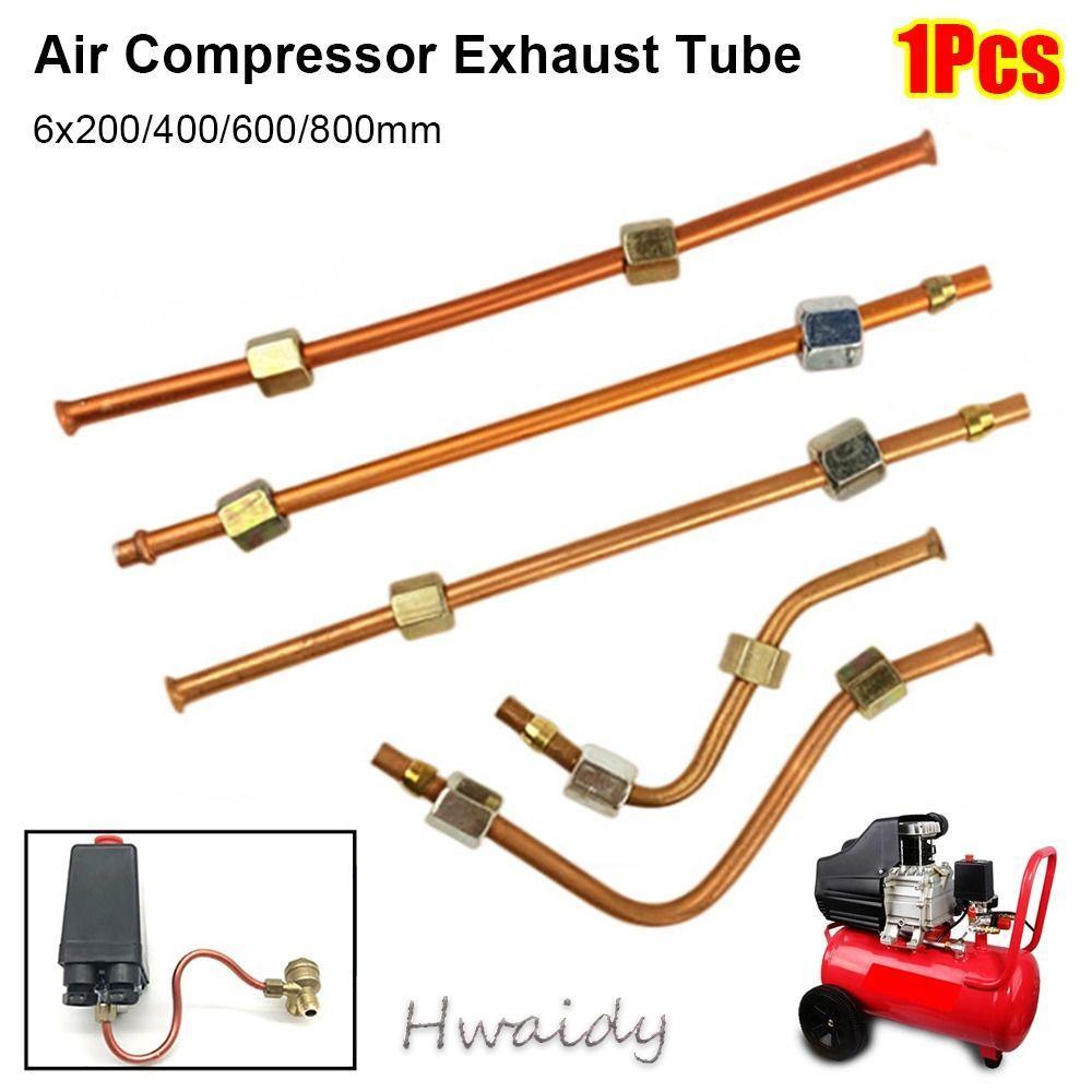 HWAIDY 1 Ống Van Giảm Áp, Ống Xả Máy Nén Khí Có Thể Uốn Cong 200 / 400 / 600 / 800mm, Ống Dẫn Khí Mạ Đồng Nhôm Công Cụ Điện Phần Cứng