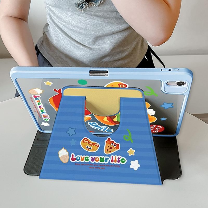 Ốp Bảo Vệ Cho iPad Air2 M2 Air6 M3 Air7 2025 A16 gen11th air 11 Air4 / air5 Gen7 Gen8 Gen9 pro 12.9 thế hệ thứ 10 M4 2024 pro11 Gen5 / 6 Mini4 / 5 / 6 air 13 inch 360 Vỏ máy tính bảng