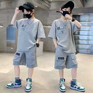 Bộ đồ hè bé trai phong cách thể thao – Set áo thun quần short thời trang cá tính năng động mùa hè