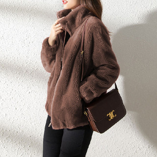 Áo Khoác Chui Đầu Sherpa Phù Hợp Mùa Đông Và Xuân Thu, Chất Liệu Polar Full-Zip Sang Trọng Màu Trơn
