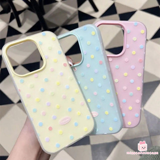Ốp Lưng Cho IPhone 7Plus 11 13 17 14 16 15 12 Pro Max Air 15 6 7 16 6s 14 Plus XR XS X Max Nhiều Màu Sắc Đơn Giản Toàn Màn Hình Chấm Bi Mới 2 Trong 1 Bìa Mềm