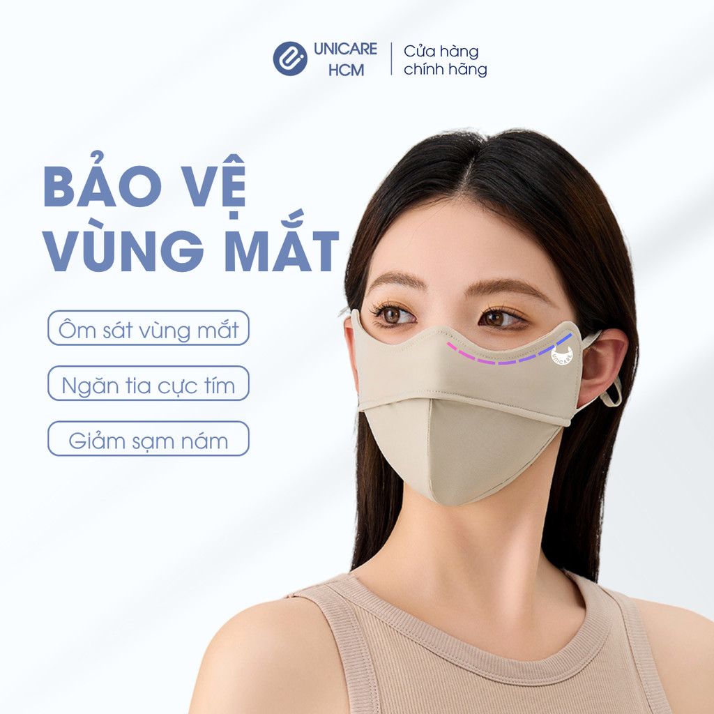 [Combo 3 chiếc] Khẩu trang UV-Proof UniCare chính hãng, vải mềm mịn, chống nắng, chống UV 99% | BigBuy360 - bigbuy360.vn