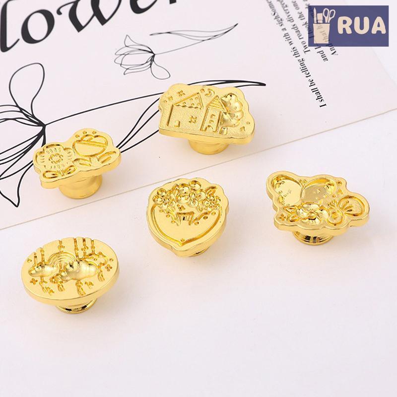 RUA Vintage Hoa In Tem Series Sáp Con Dấu Tem Niêm Phong Sáp DIY Thêu Vỏ Thẻ Phong Bì Lời Mời Trang Trí Mới