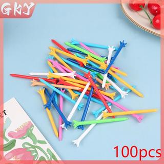 GKY 100 Chiếc Màu Hỗn Hợp Golf Tee 5 Prong 83mm Ít Kháng Lực Golf Tee Huấn Luyện Giá Đỡ Thể Thao Ngoài Trời Phụ Kiện GKY
