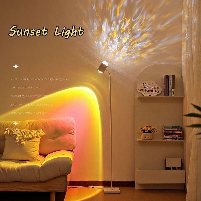 【COD】ĐÈN CHIẾU SÓNG NƯỚC SIÊU HOT  | Đèn LED Projector Tạo Hiệu Ứng Bầu Trời Hoàng Hôn & Mặt Biển Sóng Nước Trên Tường
